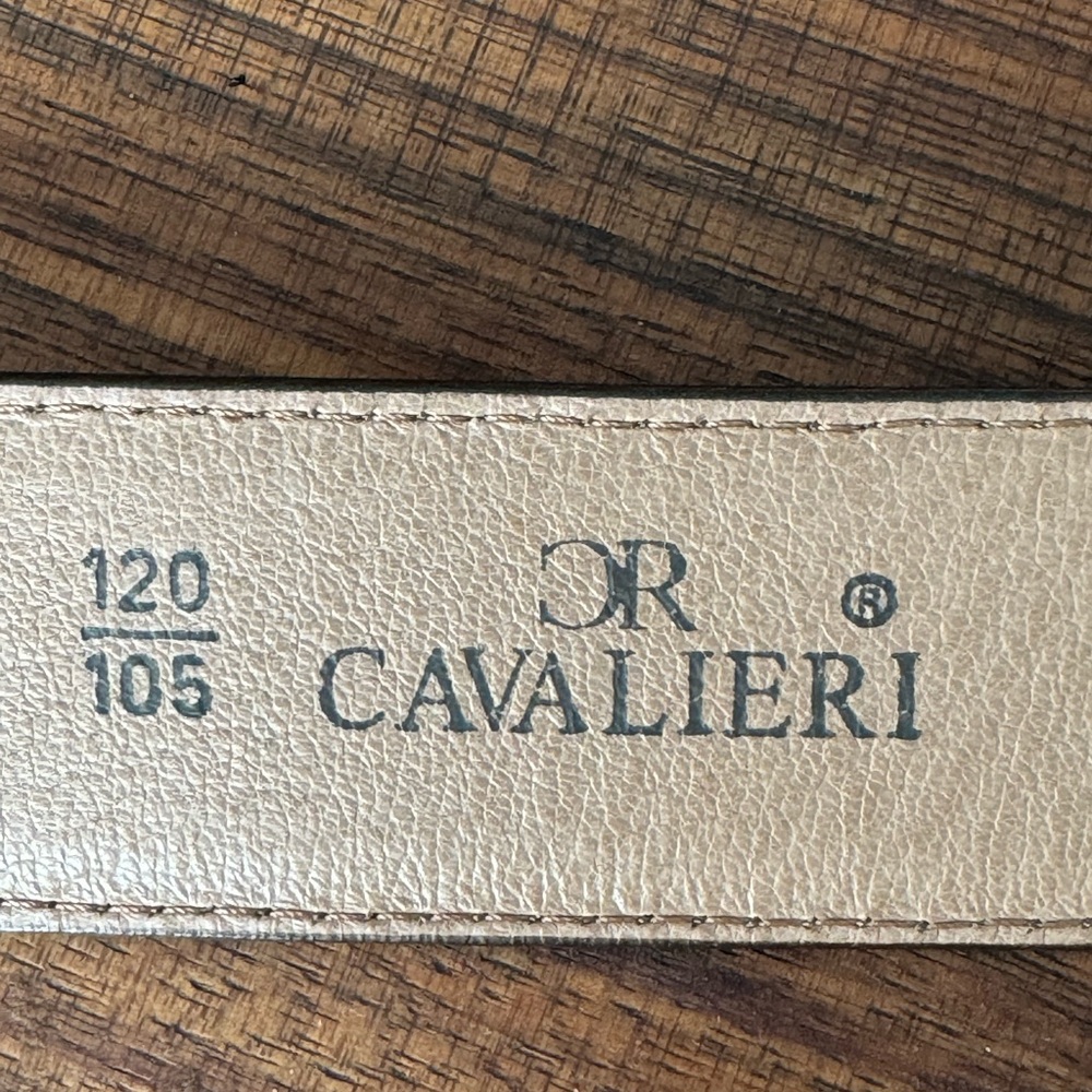 Cavalieri Brown Leather Belt made in Italy 120/105 - Picture 3 of 6